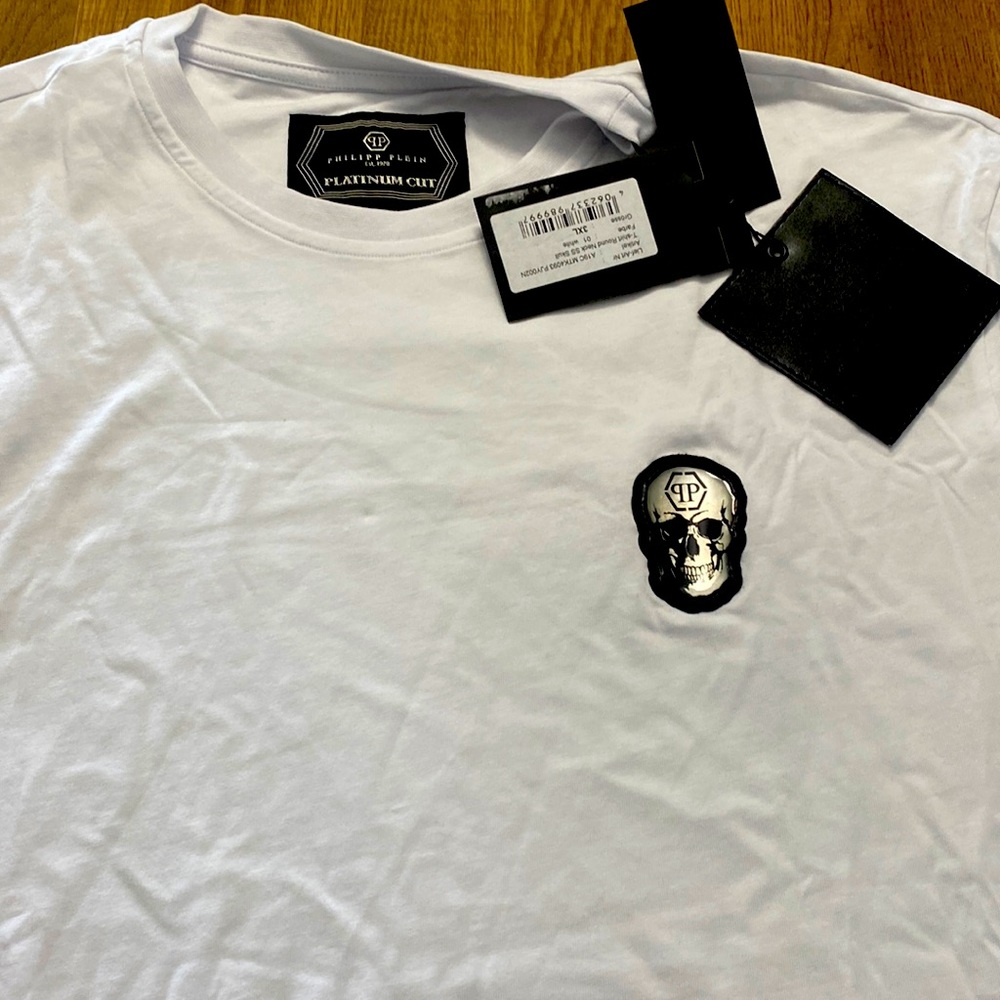 White Phillip Plein t shirt